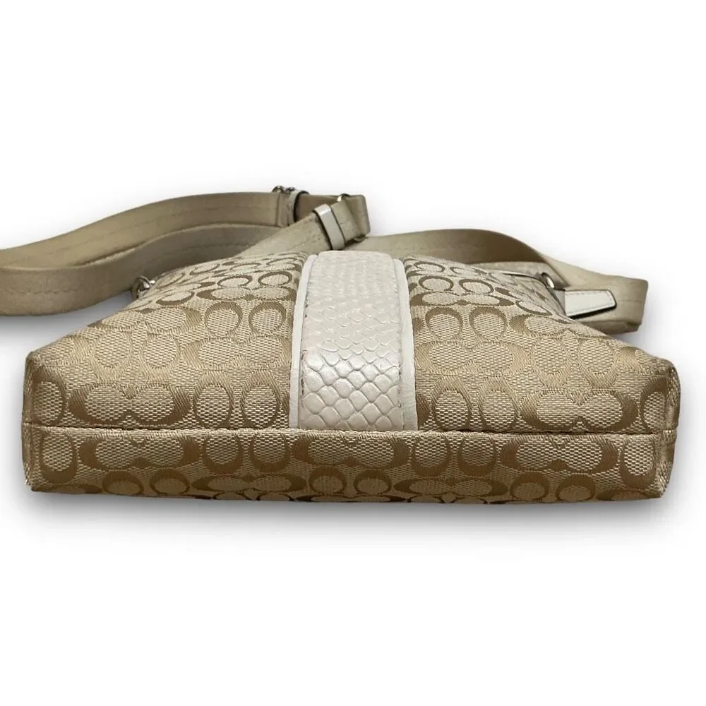 Coach Canvas & Leather Crossbody Bag